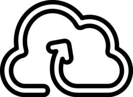 Cloud  icon symbol vector image. Illustration of the hosting storage design image