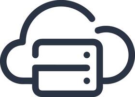 Cloud  icon symbol vector image. Illustration of the hosting storage design image