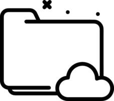 Cloud  icon symbol vector image. Illustration of the hosting storage design image