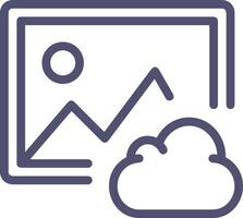 Cloud  icon symbol vector image. Illustration of the hosting storage design image