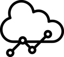 Cloud  icon symbol vector image. Illustration of the hosting storage design image