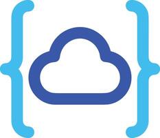 Cloud  icon symbol vector image. Illustration of the hosting storage design image