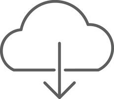 Cloud  icon symbol vector image. Illustration of the hosting storage design image