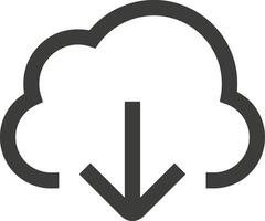 Cloud  icon symbol vector image. Illustration of the hosting storage design image