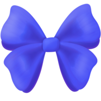 Blue ribbon bow tie png