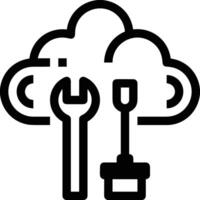 Cloud  icon symbol vector image. Illustration of the hosting storage design image