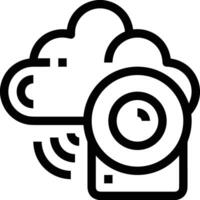 Cloud  icon symbol vector image. Illustration of the hosting storage design image