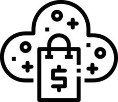 Cloud  icon symbol vector image. Illustration of the hosting storage design image