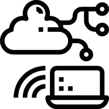 Cloud  icon symbol vector image. Illustration of the hosting storage design image