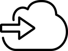 Cloud  icon symbol vector image. Illustration of the hosting storage design image