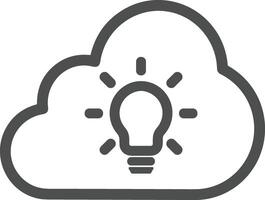 Cloud  icon symbol vector image. Illustration of the hosting storage design image