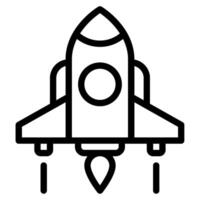 Spacecraft Future things icon illustration vector