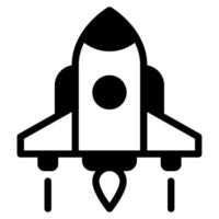 Spacecraft Future things icon illustration vector