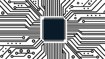 Technology black circuit diagram concept.High-tech circuit board connection system, technology circuit board background, capacitor transistor, inductor amplifier voltage circuit electronic background png