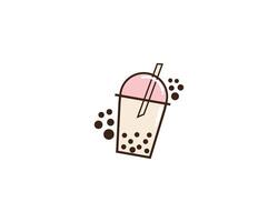 Bubble Tea Icon Design vector