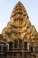 A Part of Angkor Wat the World's Heritage at Siem Reap Province of Cambodia photo