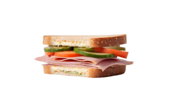 ai generato Sandwich isolato su trasparente sfondo. gratuito png