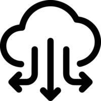 Cloud  icon symbol vector image. Illustration of the hosting storage design image