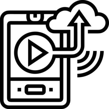 Cloud  icon symbol vector image. Illustration of the hosting storage design image