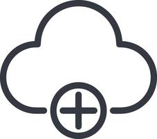 Cloud  icon symbol vector image. Illustration of the hosting storage design image