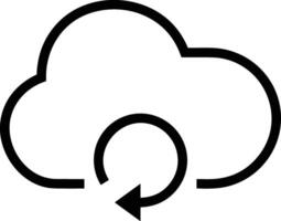 Cloud  icon symbol vector image. Illustration of the hosting storage design image