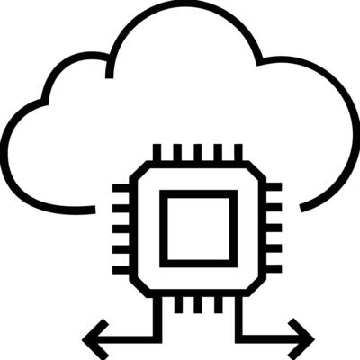 Cloud  icon symbol vector image. Illustration of the hosting storage design image