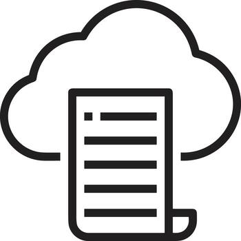 Cloud  icon symbol vector image. Illustration of the hosting storage design image