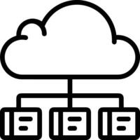 Cloud  icon symbol vector image. Illustration of the hosting storage design image