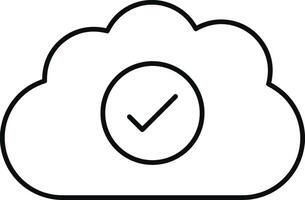 Cloud  icon symbol vector image. Illustration of the hosting storage design image