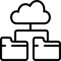 Cloud  icon symbol vector image. Illustration of the hosting storage design image