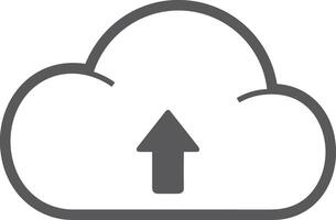 Cloud  icon symbol vector image. Illustration of the hosting storage design image