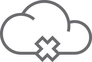 Cloud  icon symbol vector image. Illustration of the hosting storage design image