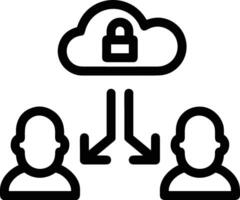 Cloud  icon symbol vector image. Illustration of the hosting storage design image