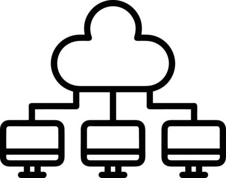 Cloud  icon symbol vector image. Illustration of the hosting storage design image