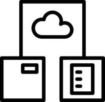 Cloud  icon symbol vector image. Illustration of the hosting storage design image