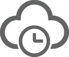 Cloud  icon symbol vector image. Illustration of the hosting storage design image