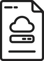 Cloud  icon symbol vector image. Illustration of the hosting storage design image