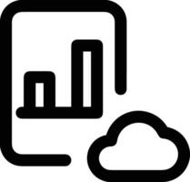 Cloud  icon symbol vector image. Illustration of the hosting storage design image