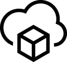 Cloud  icon symbol vector image. Illustration of the hosting storage design image