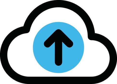 Cloud  icon symbol vector image. Illustration of the hosting storage design image