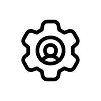 Simple Development Program line icon isolated on a white background vector
