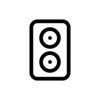 Simple Speaker line icon isolated on a white background vector