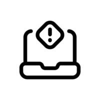 Simple Scam line icon isolated on a white background vector