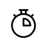 Simple Countdown line icon isolated on a white background vector