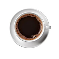 ai generiert ein Tasse von Kaffee isoliert auf transparent Hintergrund png