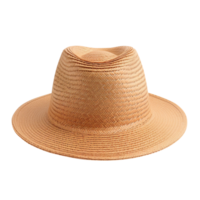 AI generated Summer straw hat isolated on transparent background png