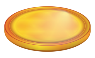 oro moneda icono. giratorio dorado dinero signo. negocio éxito. vistoso png ilustración.