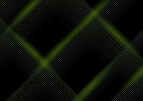 Green minimal lines abstract futuristic tech background vector