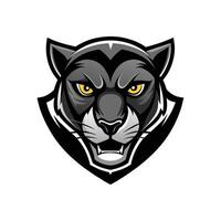 AI generated Head of a lion vector illustration mascot face art black and white design on white a white background