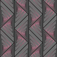 Seamless graphic vector pattern consisting of pink and black triangles with gradient